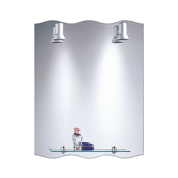 Espelho de casa de Banho com Focos Balear Onda 60x75 cm