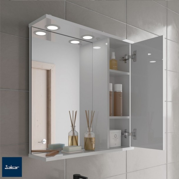 Armário Loire 1 Porta De Vidro 600mm