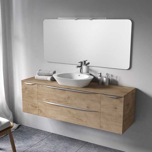 Conjunto para Banheiro Landes Modular 160 2 Gavetas